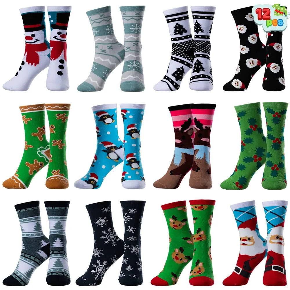 12 Pairs Winter Cotton Socks