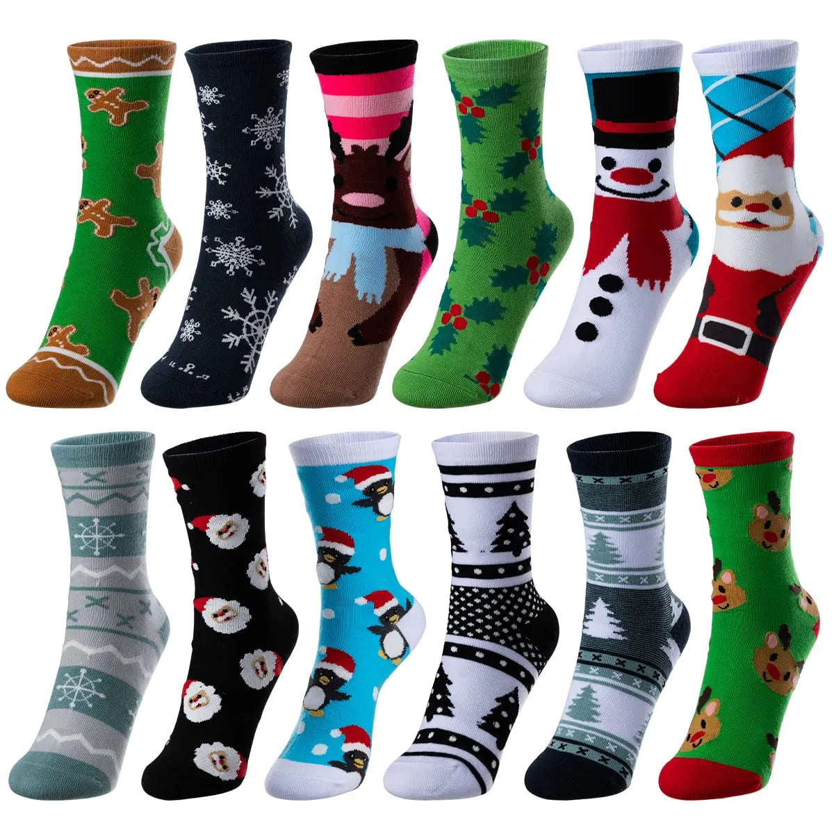 12 Pairs Winter Cotton Socks
