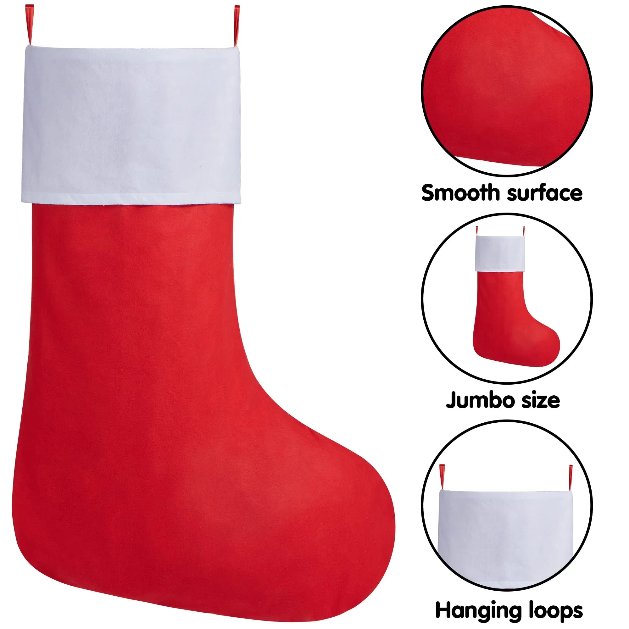 Large 54-Inch Christmas Stocking Decoration