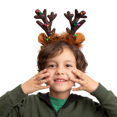 Christmas Light-Up Reindeer Headband (4 Pack)