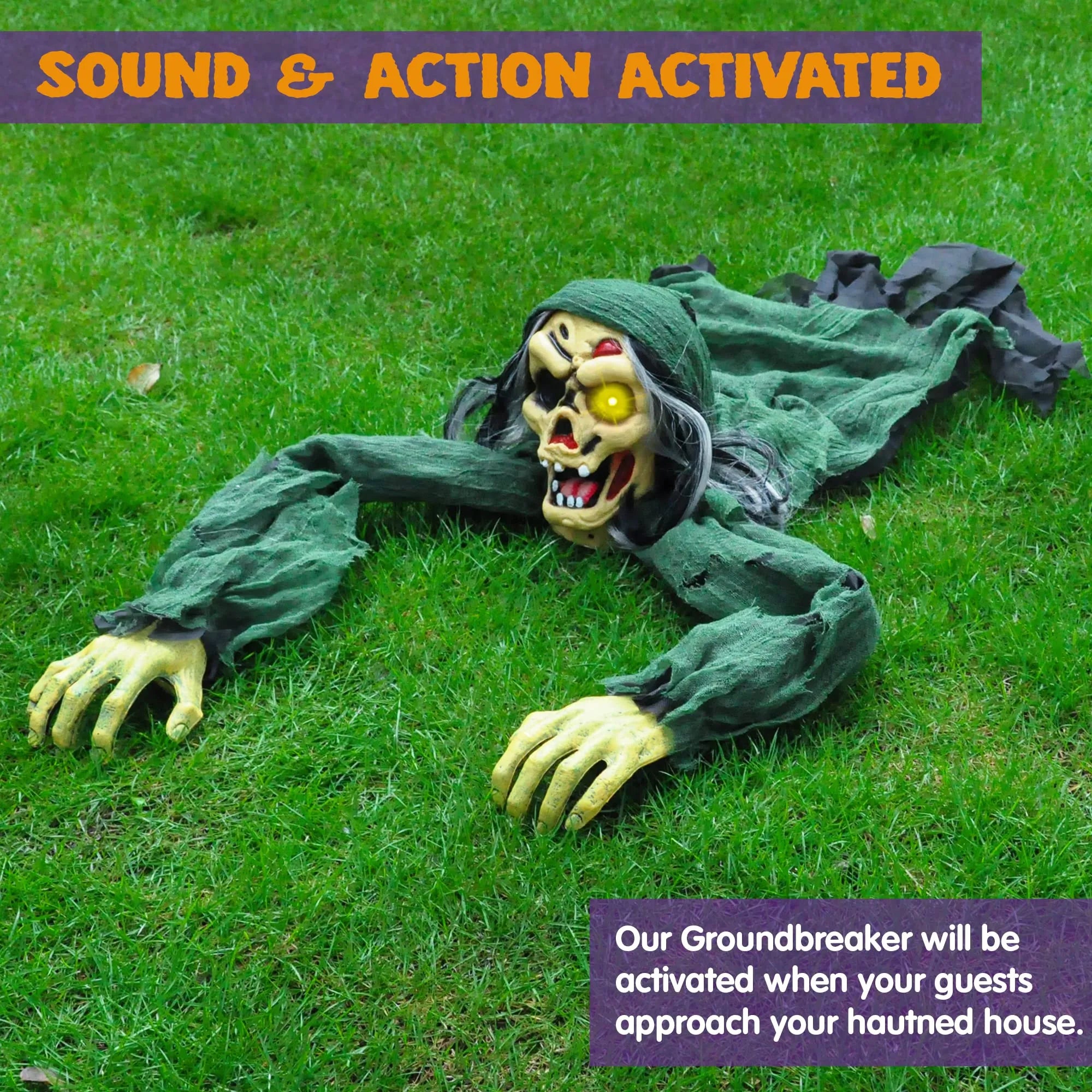 Halloween Climbing Zombie Groundbreaker (Green)