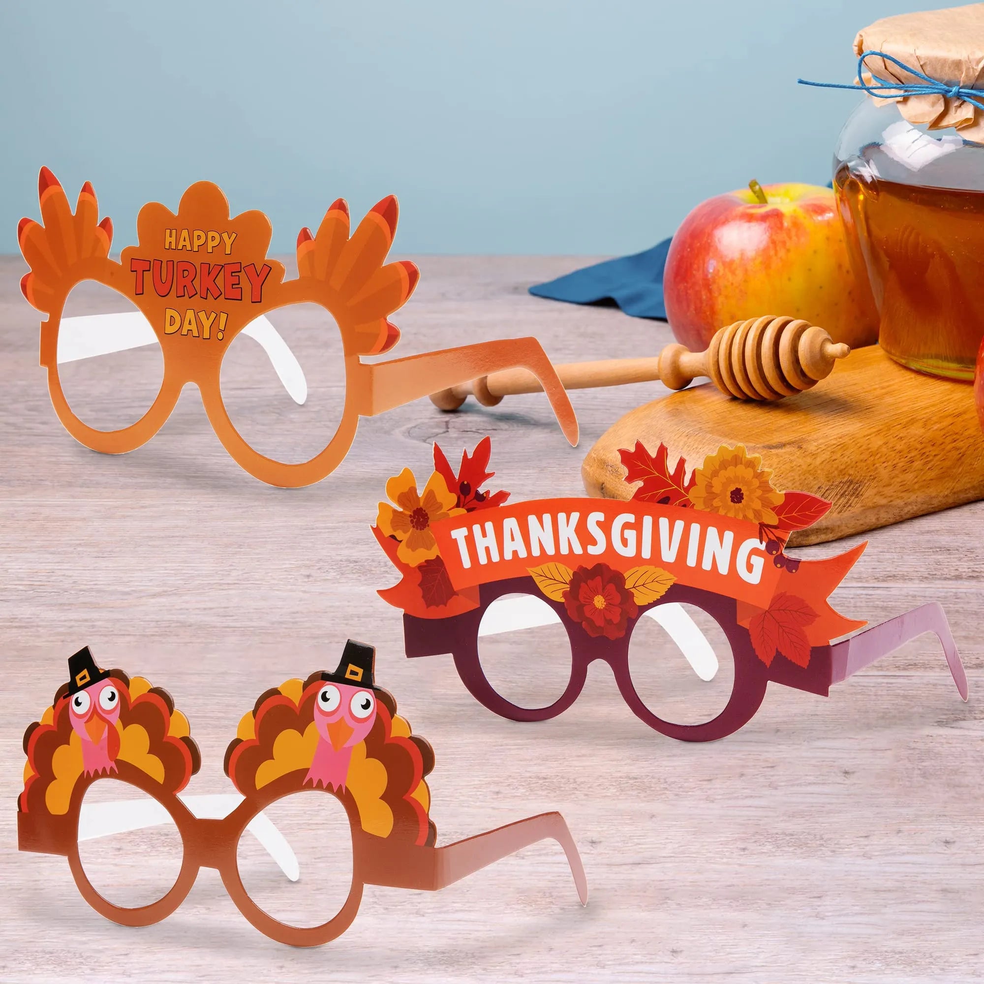 JOYIN Thanksgiving Party Photobooth Props, 16 Pack