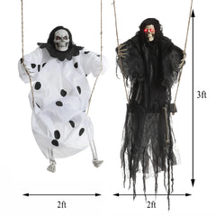 2-Pack Halloween Lighted Swinging Skeletons