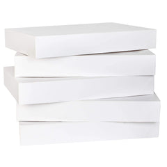 12 White Cardboard Gift Boxes