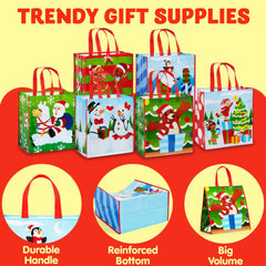 Tote Bags, 6 Designs, 12 Pcs
