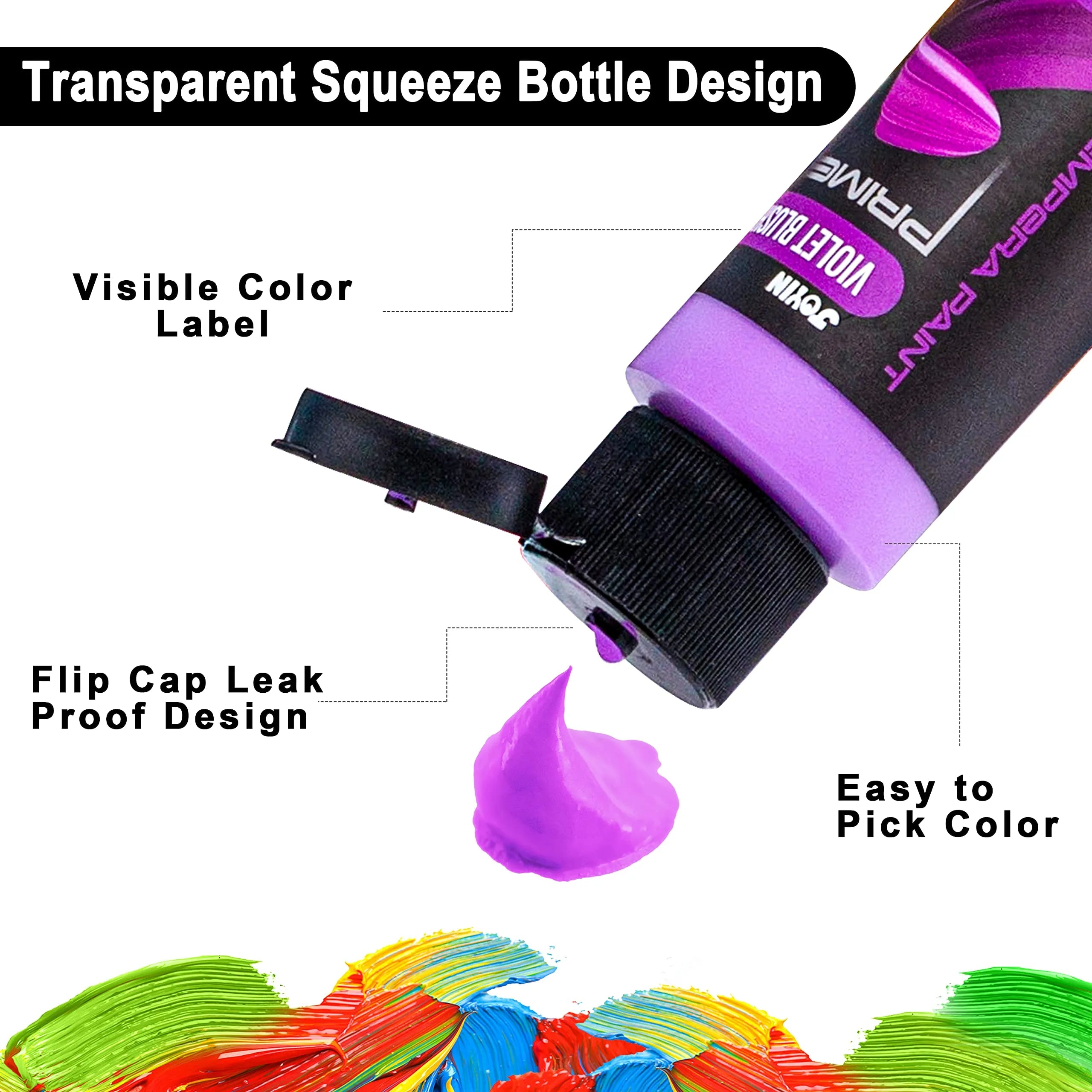 42-Piece Washable Tempera Paint Set