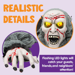 Halloween Animated Light-Up Zombie Groundbreaker