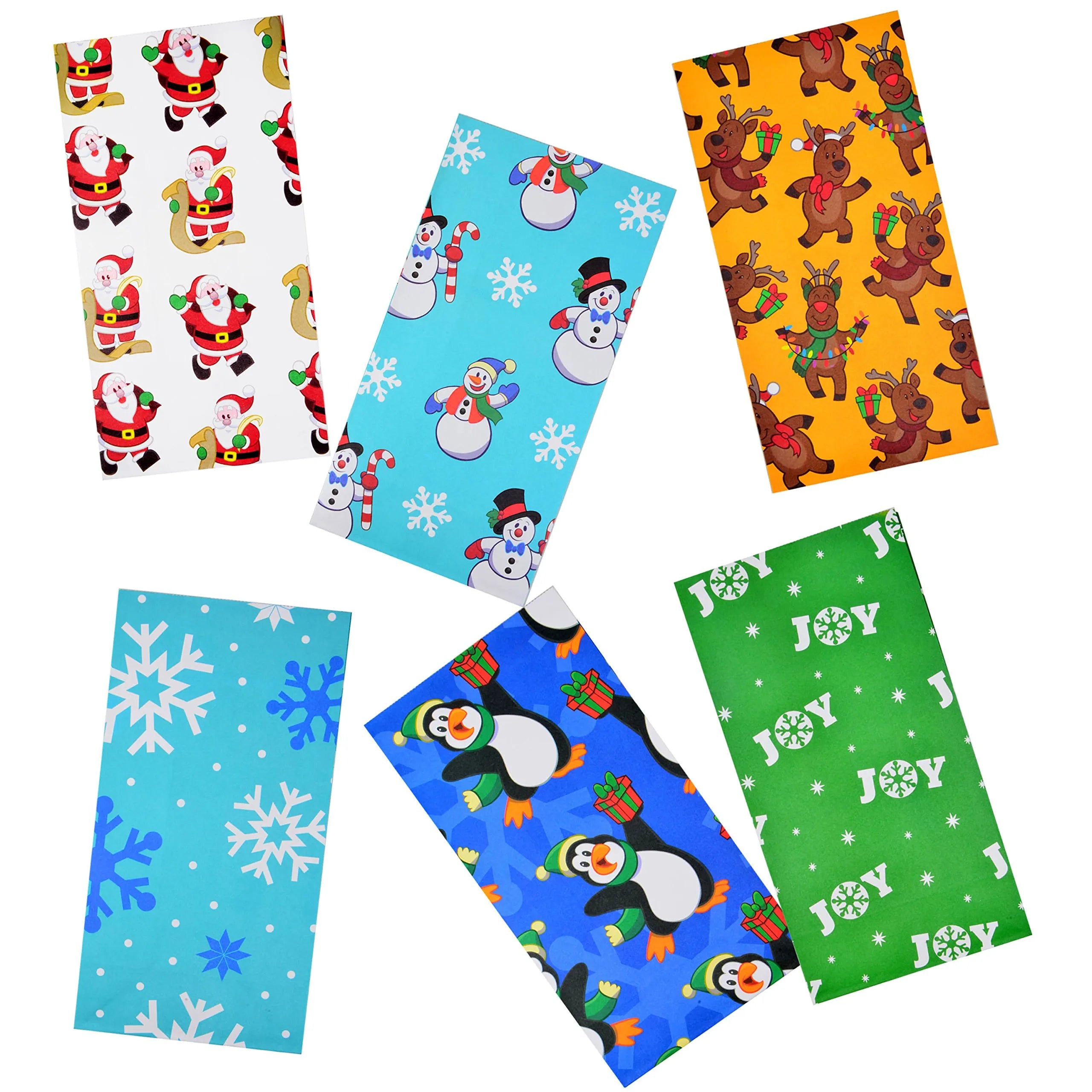 9.75 Inch Holiday Goody Bags, 72 Count