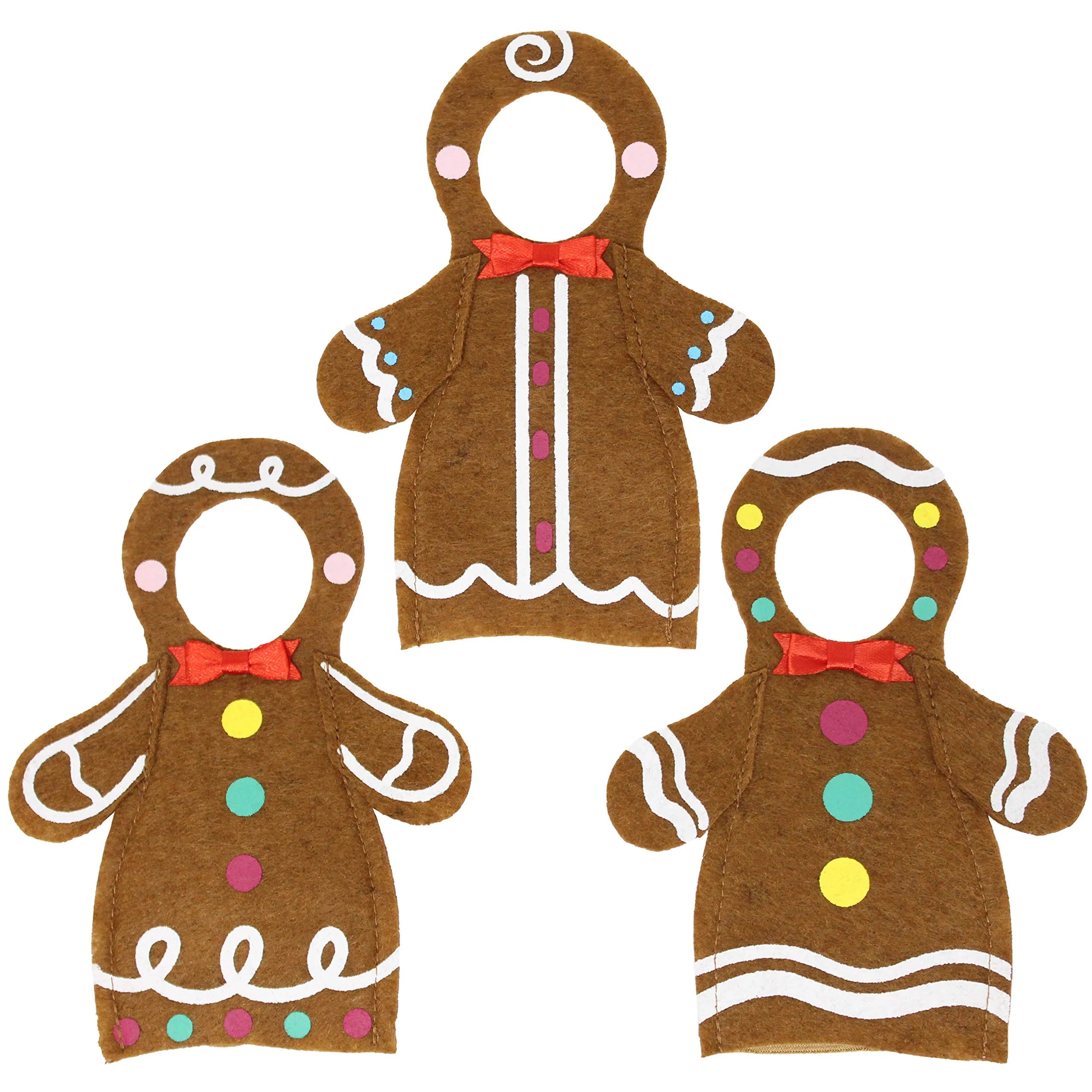 Joyin Santa Gingerbread Outfit Set for Elf Dolls, 3 Pack