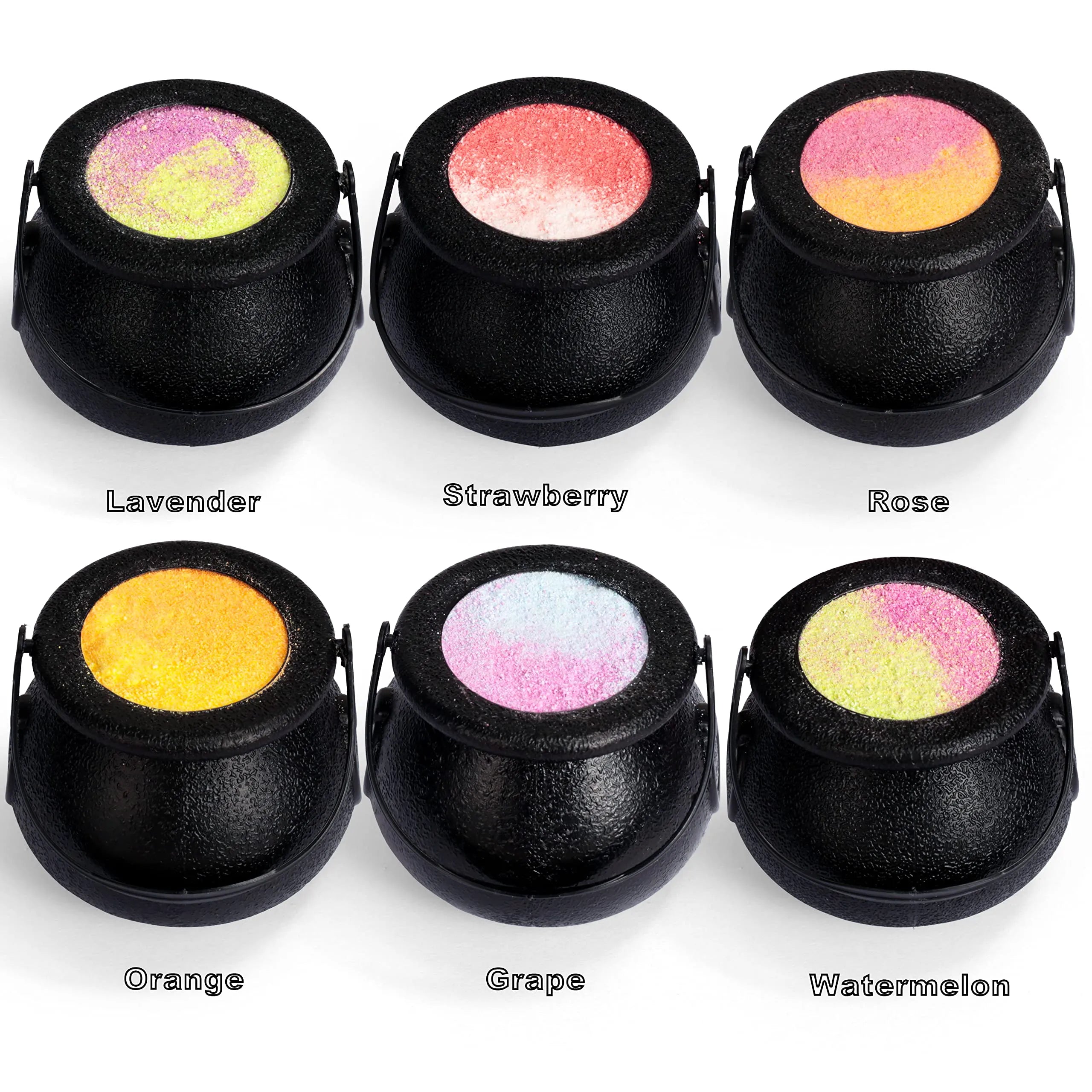 Halloween Witch Cauldron Bath Bomb with Mochi Squishy, 6 Pack