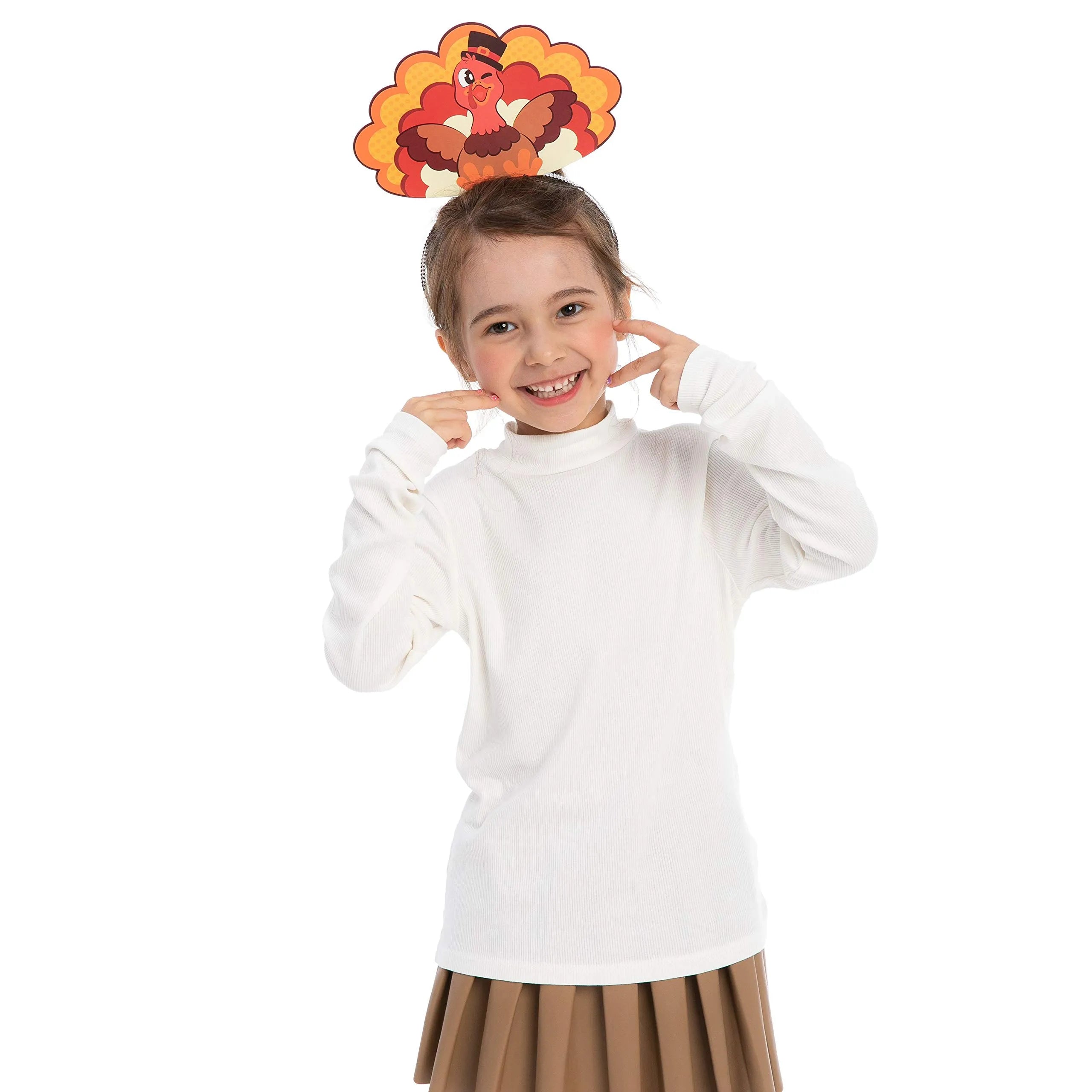 Thanksgiving Turkey Headband (24 Pack)