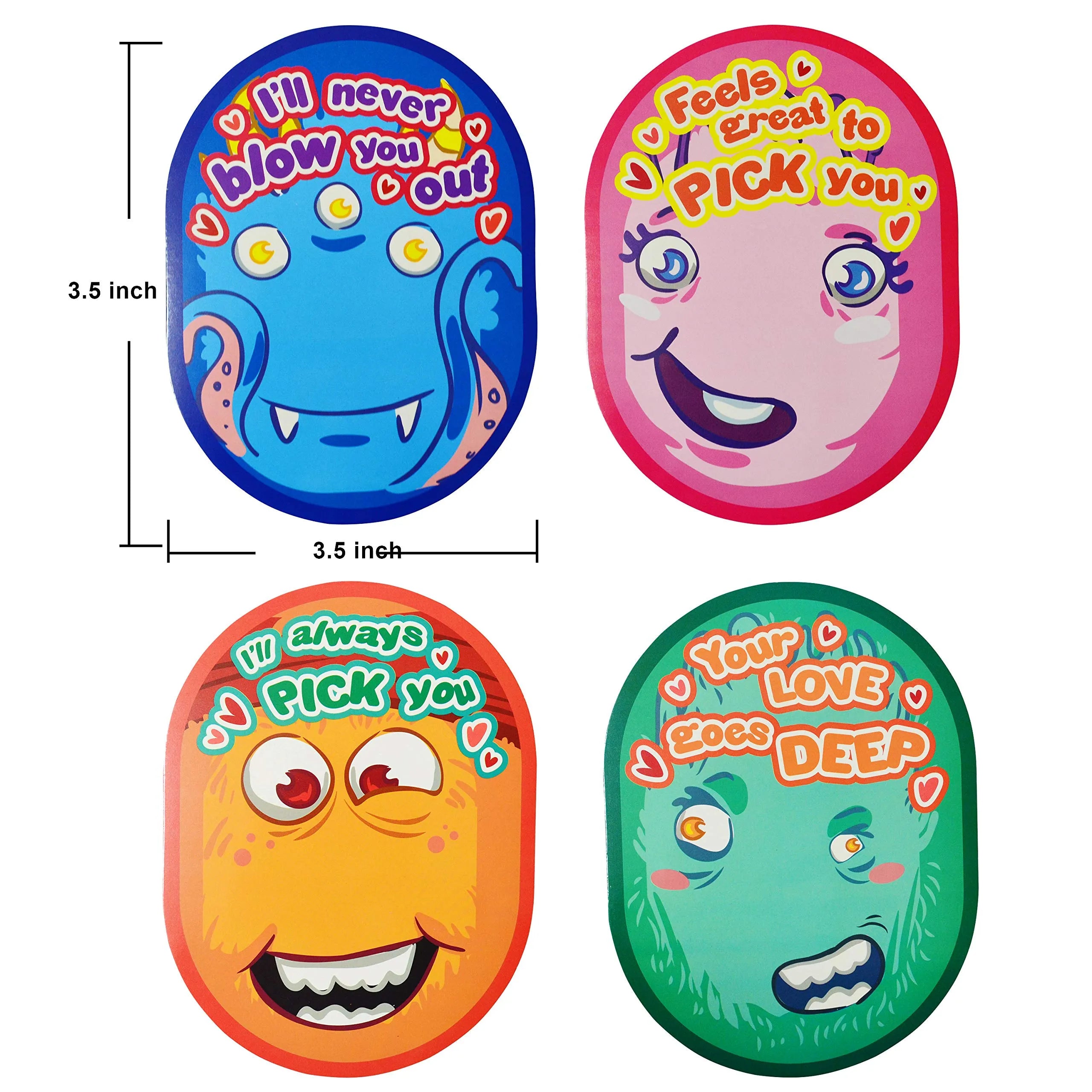 28-Pack 'I Pick Your Nose' Pencil Sharpener Set - Valentine's Day Cards for Kids