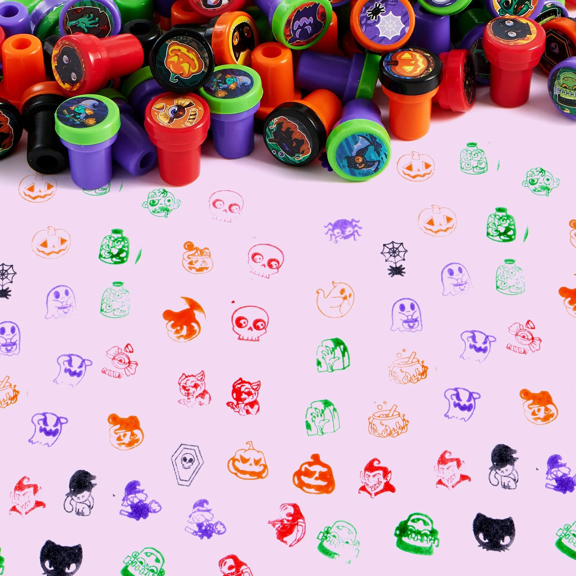 100 Assorted Halloween Stampers