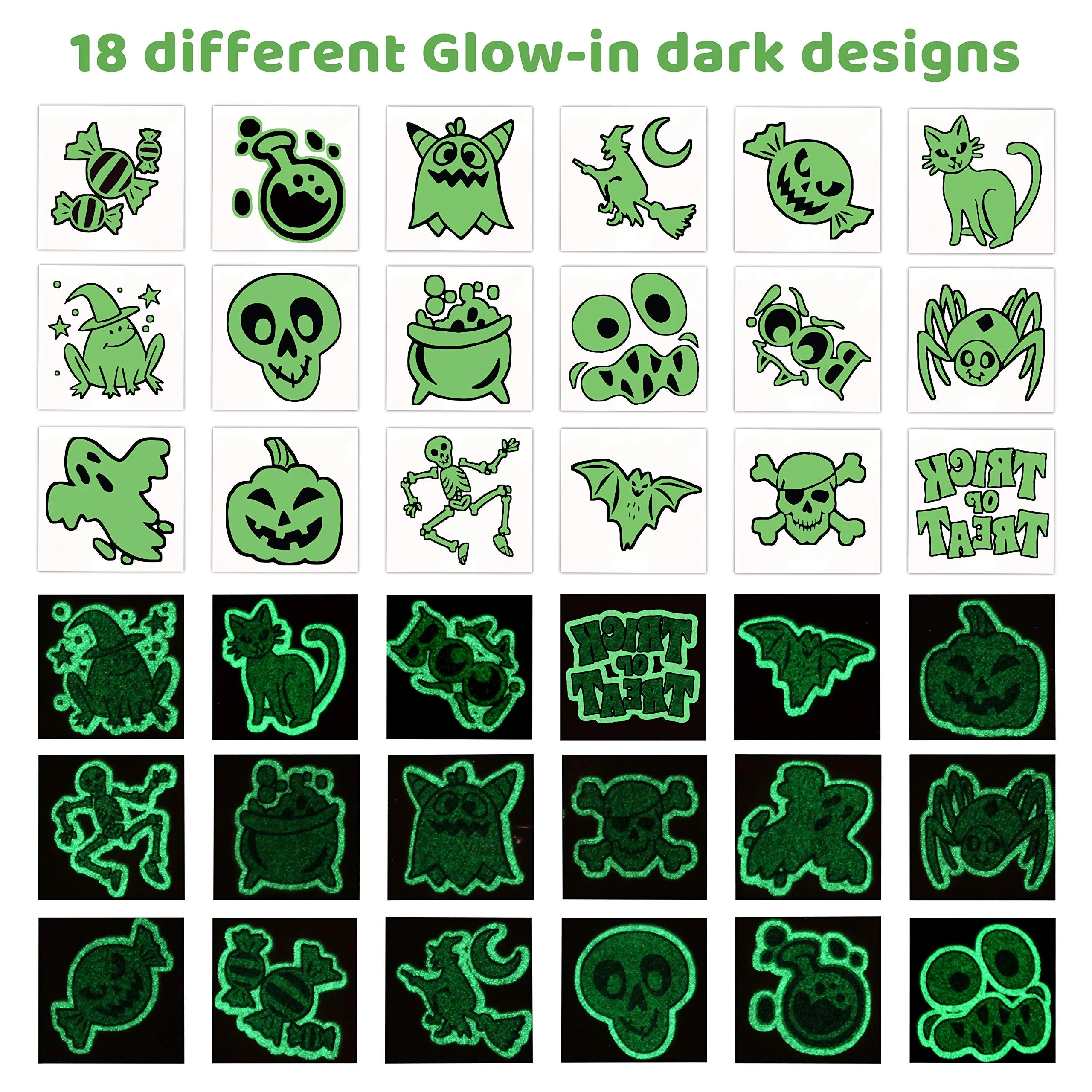 300+ Assorted Halloween Temporary Tattoos