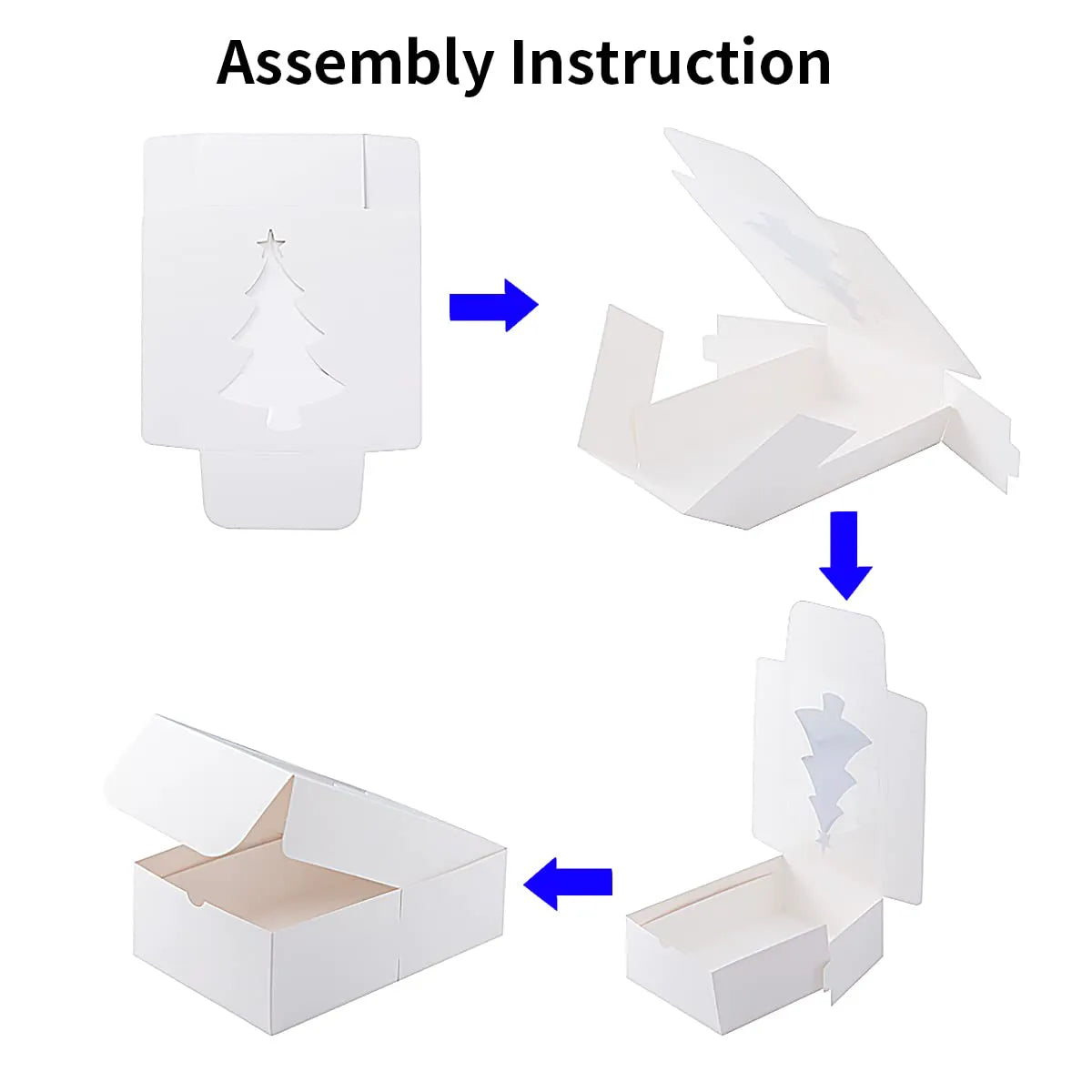 White Treat Boxes with Window, 24 Count