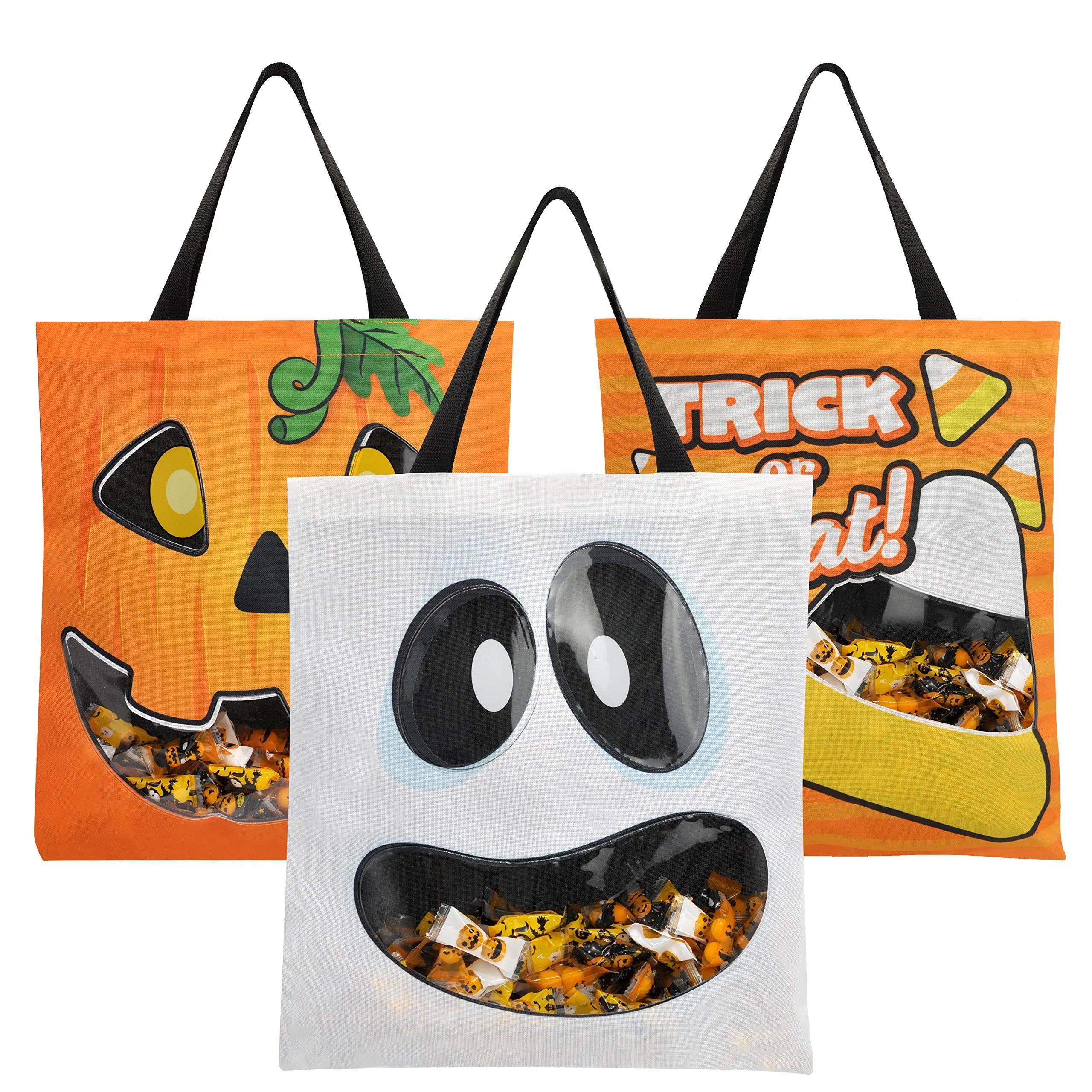 22.5" See-Through Grocery Bags, 3-Pack