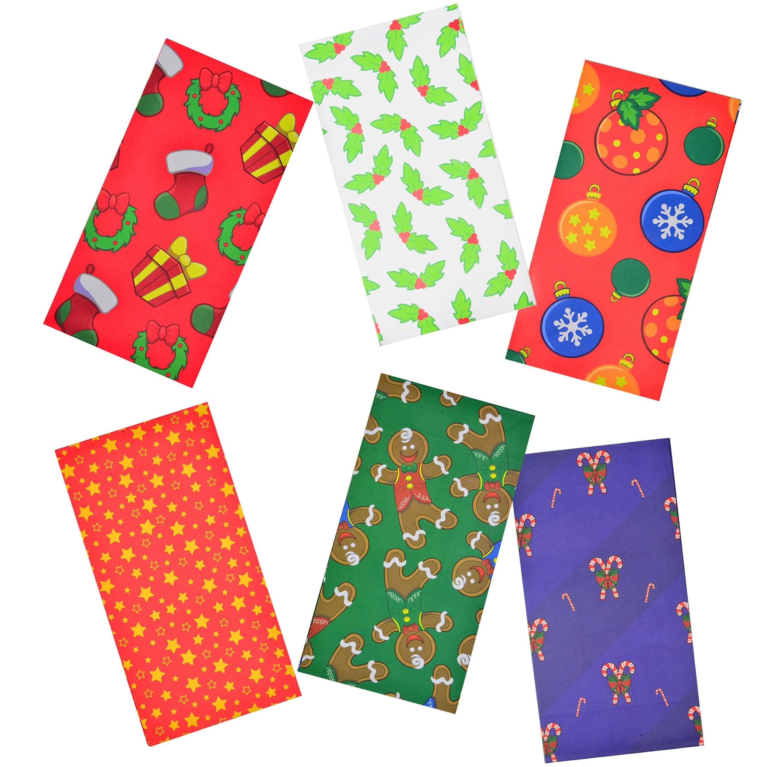 9.75 Inch Holiday Goody Bags, 72 Count