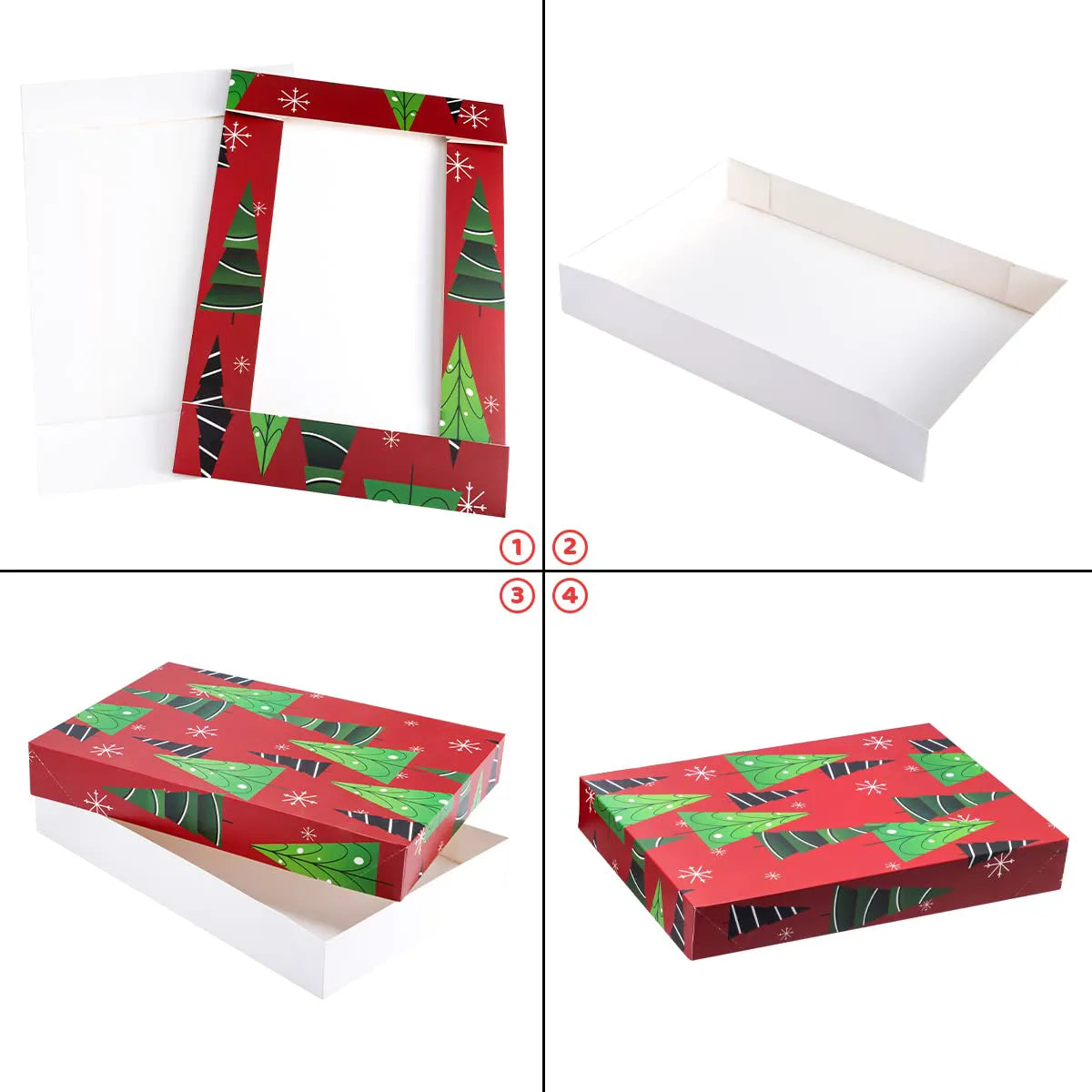 12 Pack Shirt Wrap Boxes with Lid and Base