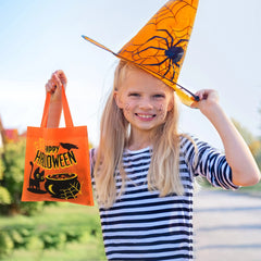 32-Pack Halloween Non-Woven Colorful Tote Gift Bags