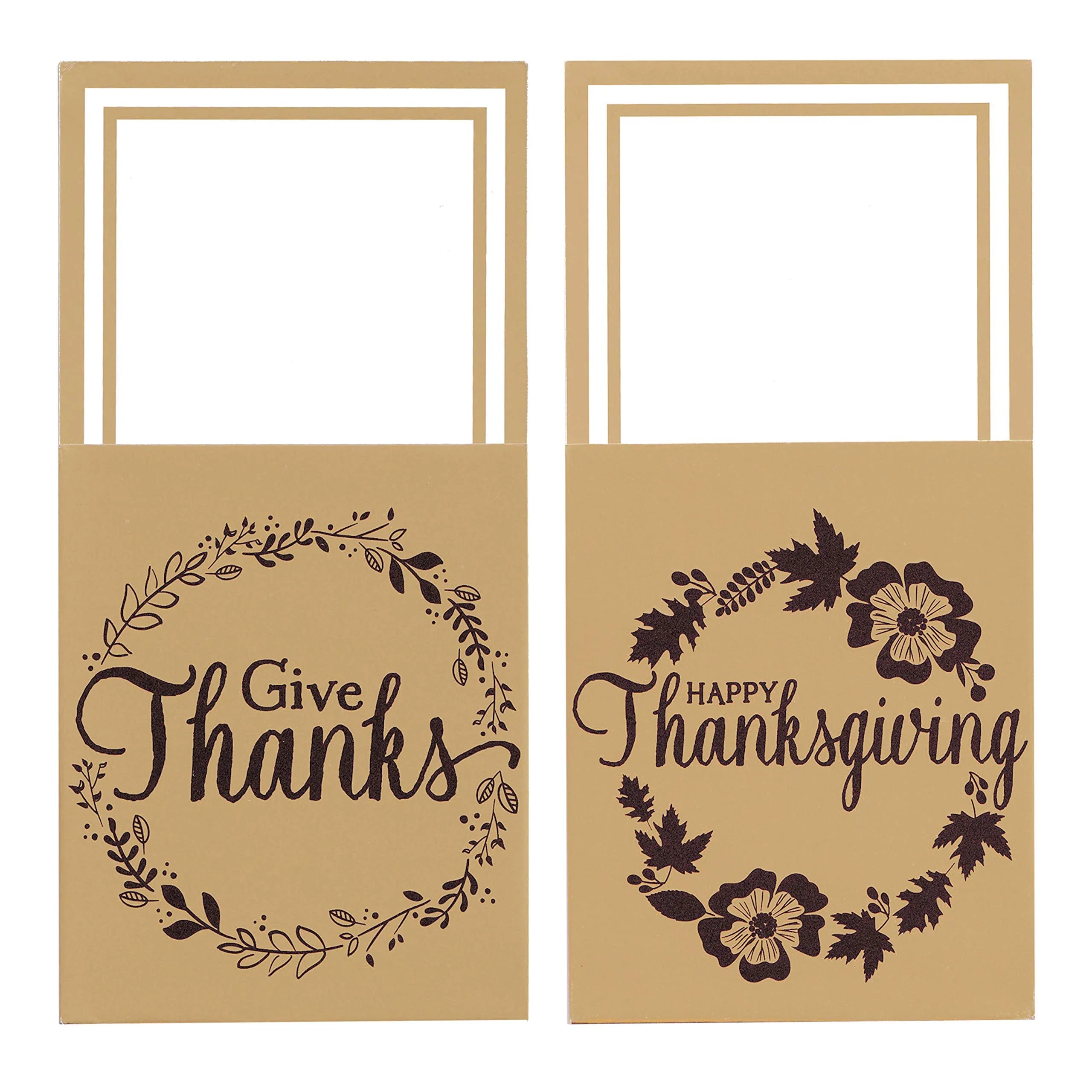Thanksgiving Turkey Cutlery Decorative Utensil Holder, 36 Pieces