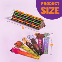 Halloween Pencil & Ruler Set - 96 Pieces