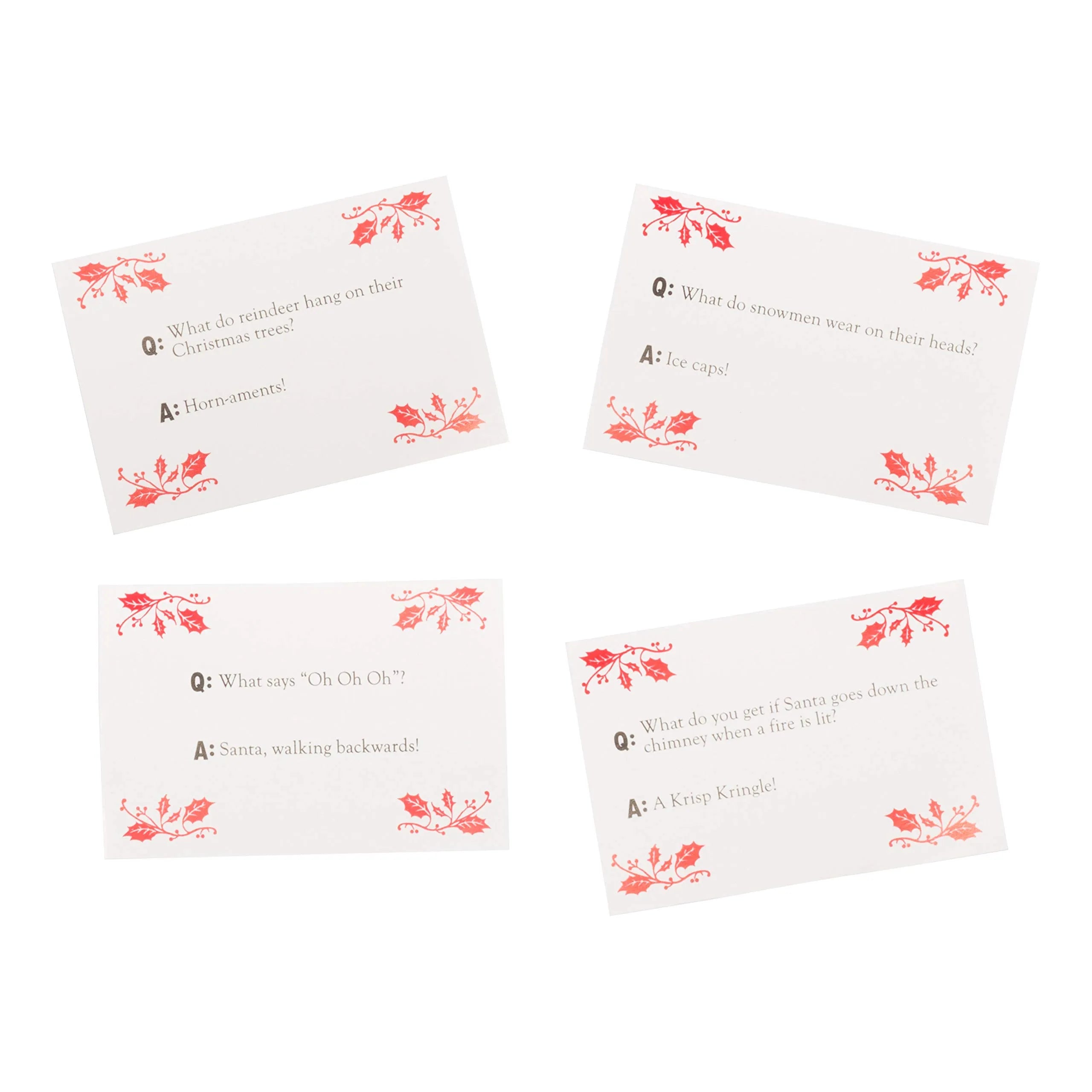 10in Christmas Party Favor - Red & White (No Snap)