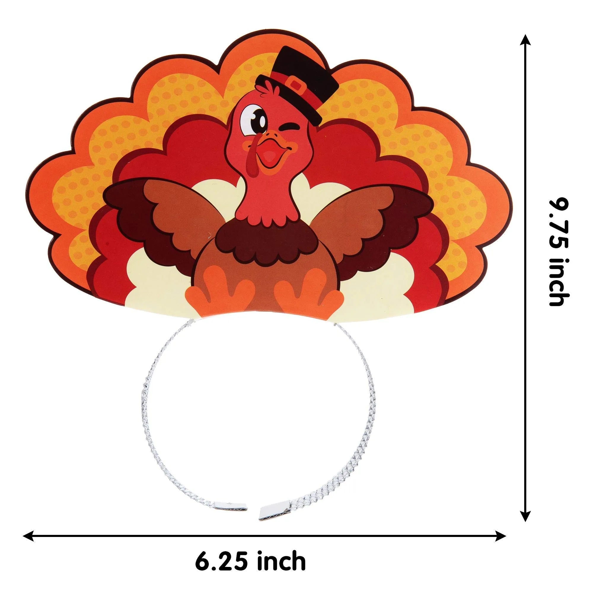 Thanksgiving Turkey Headband (24 Pack)