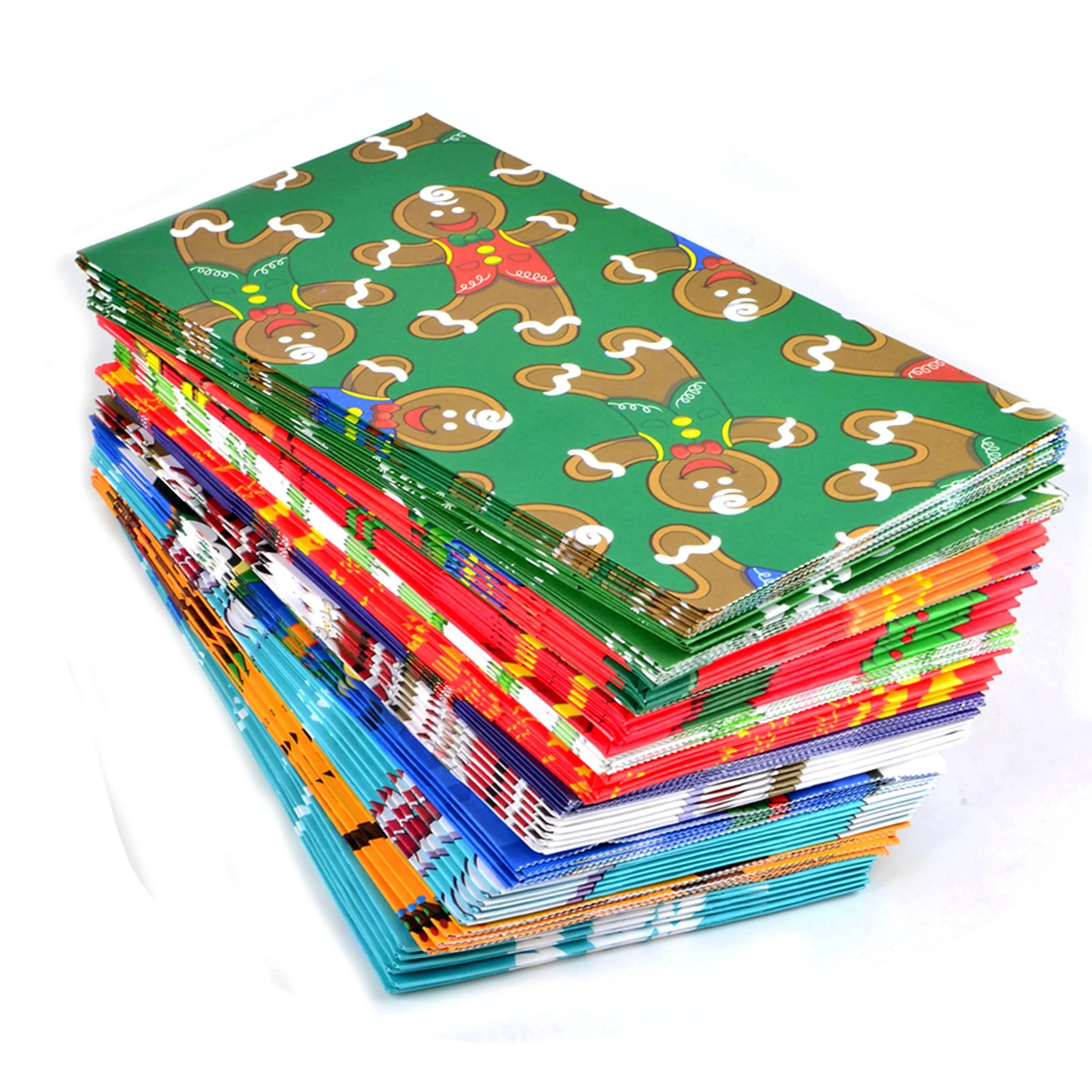 9.75 Inch Holiday Goody Bags, 72 Count