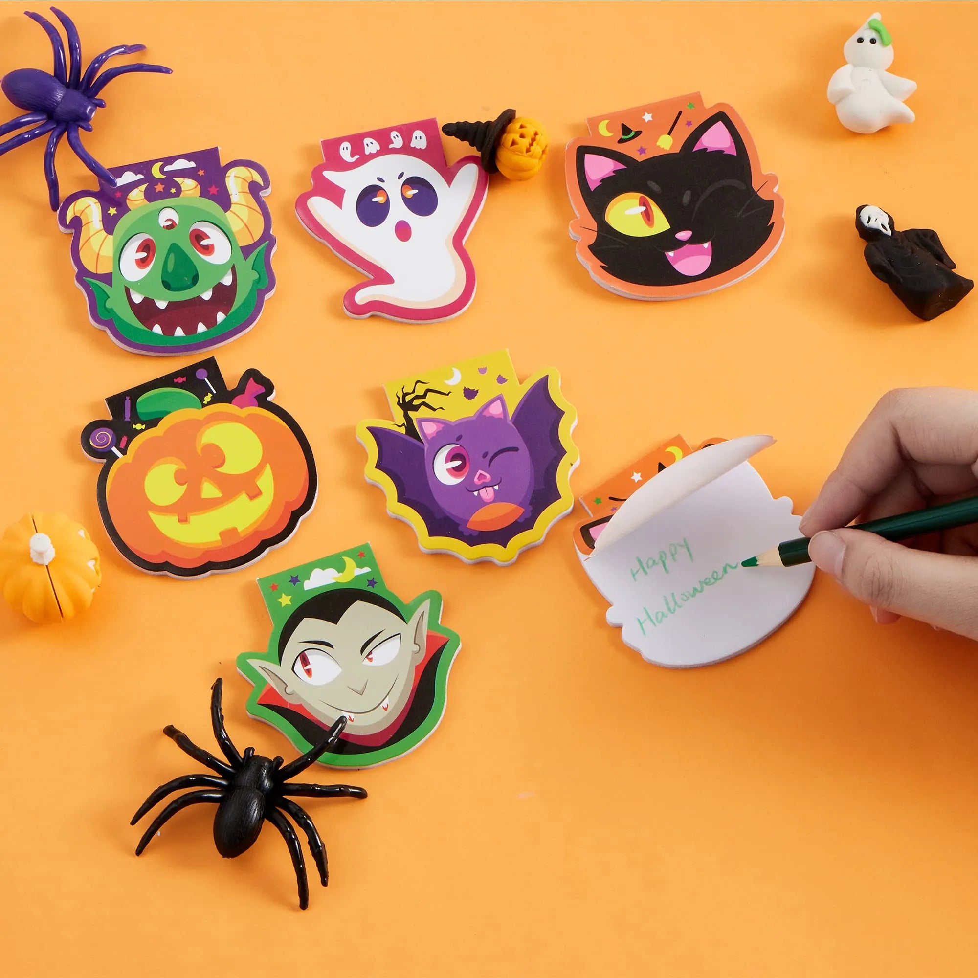 Halloween Spooky Characters Mini Notepad Set (60 Pack)