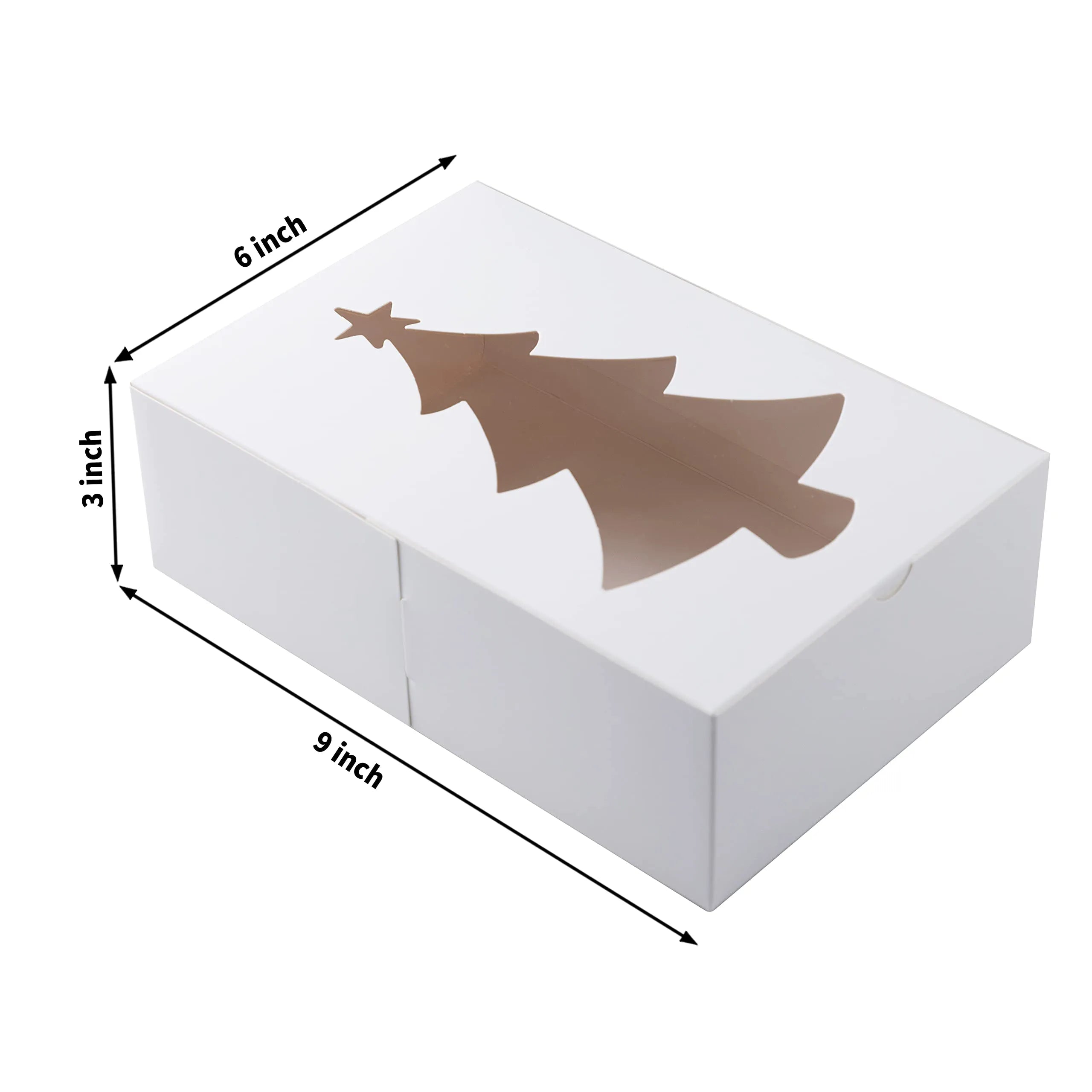 White Treat Boxes with Window, 24 Count