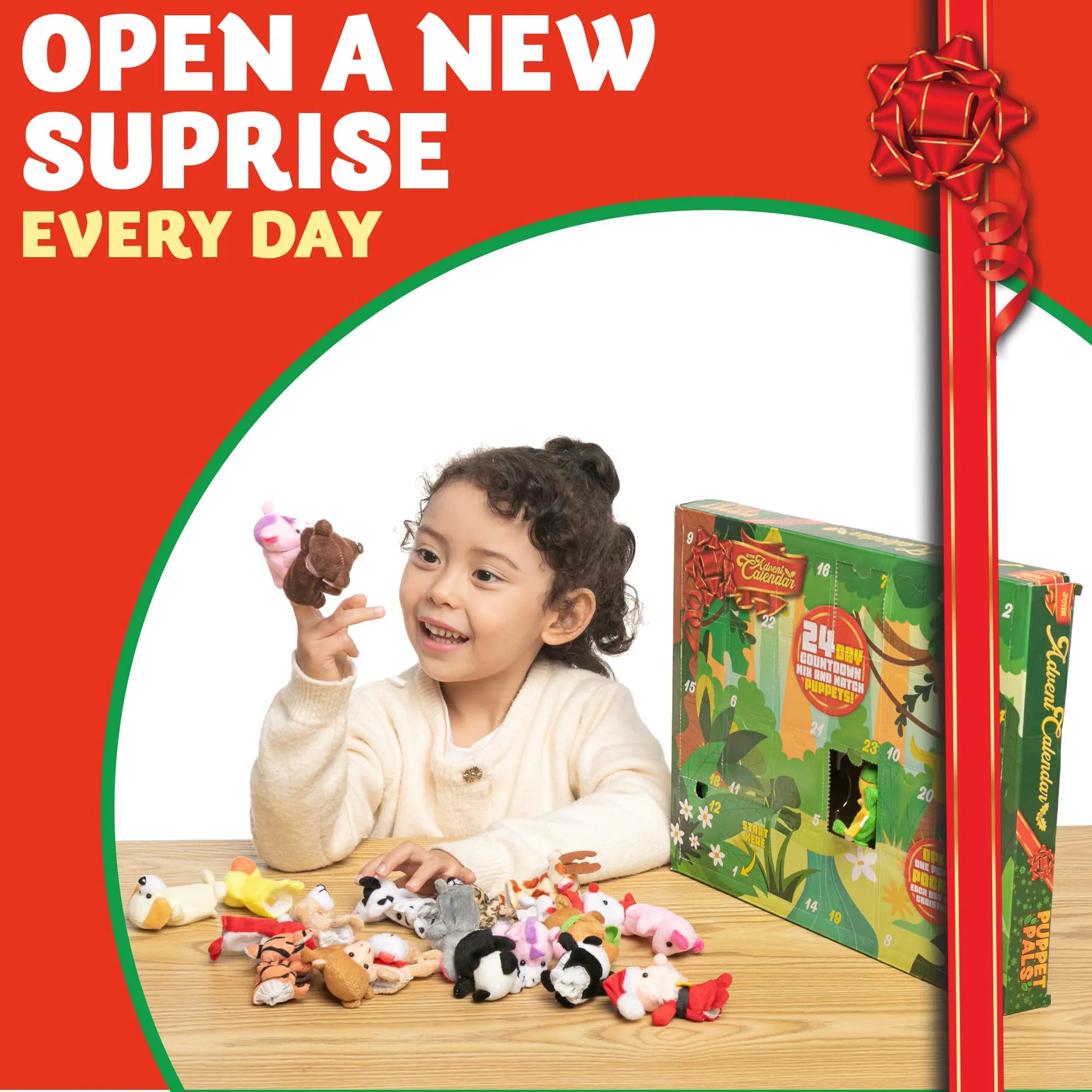 24-Piece Finger Puppets Advent Calendar