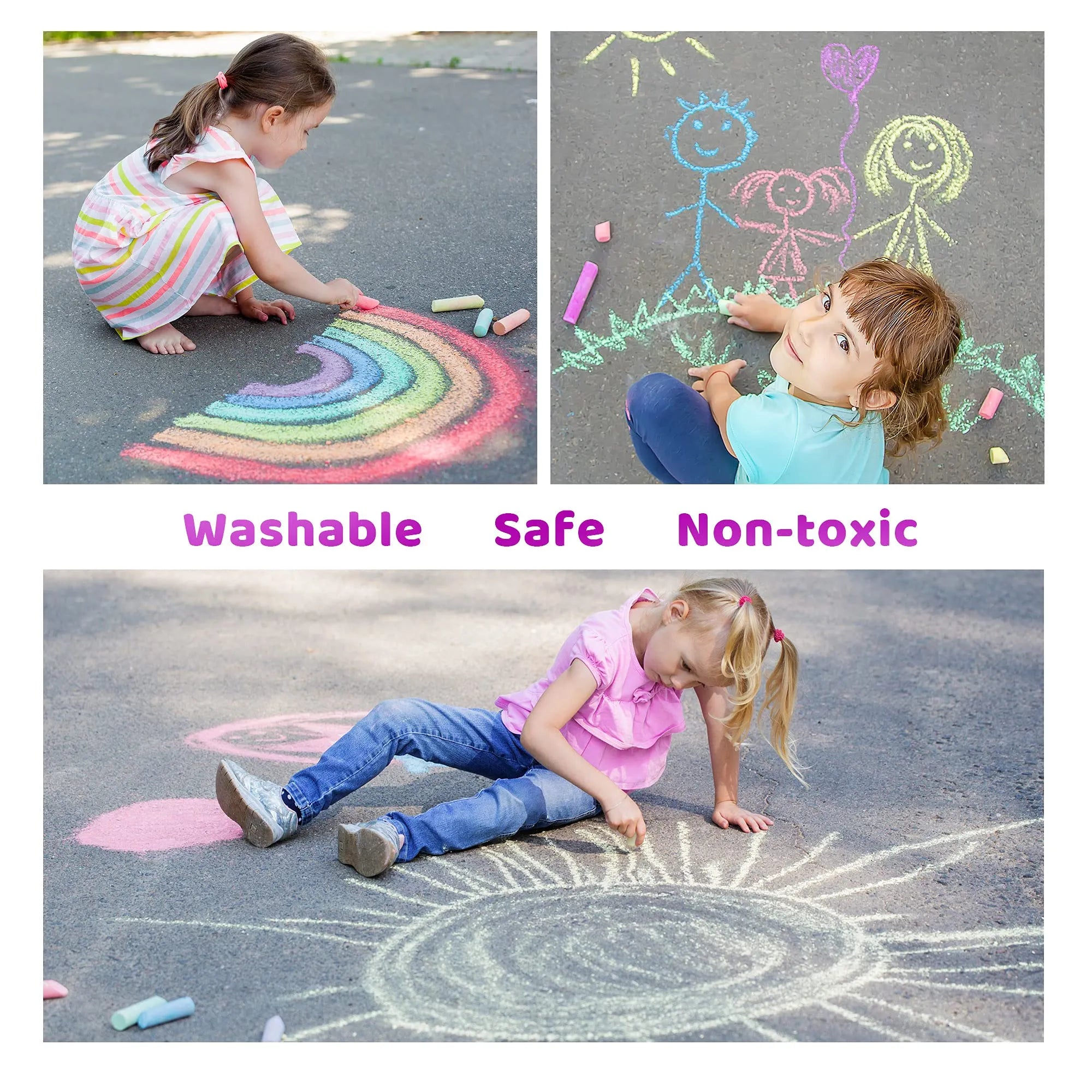 Sidewalk Chalk, 150 Pieces