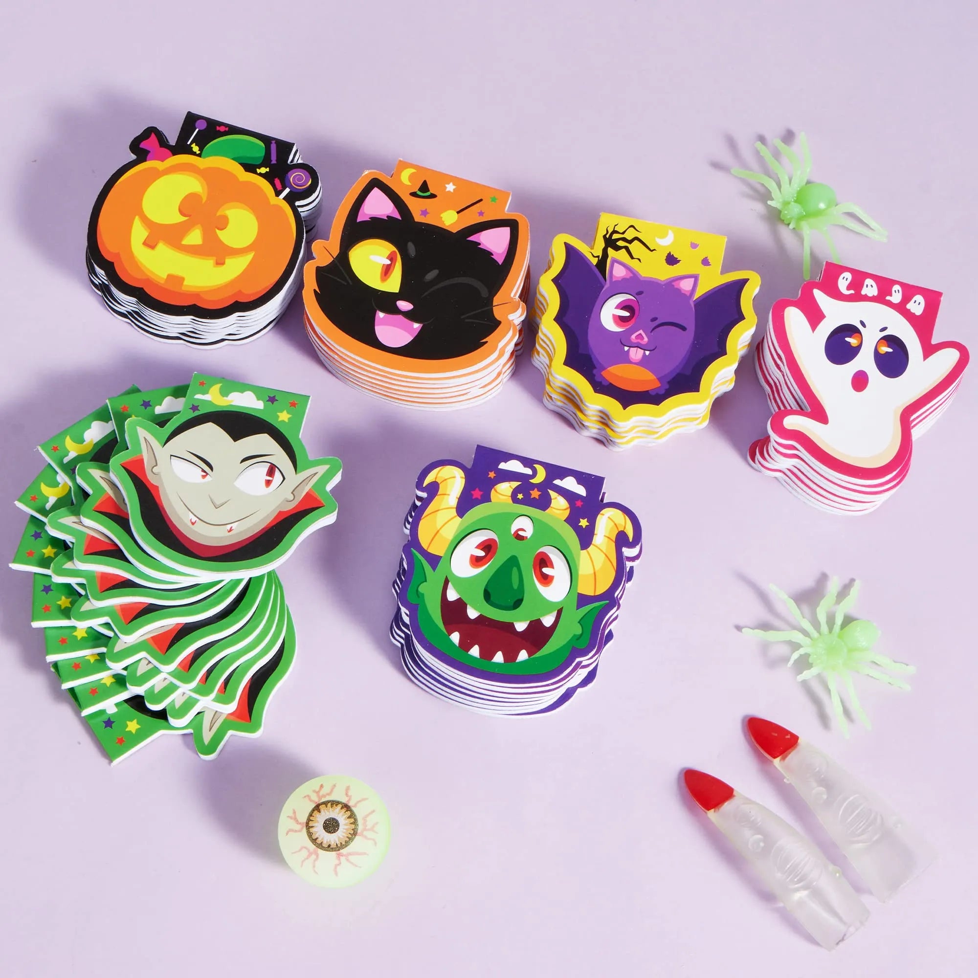 Halloween Spooky Characters Mini Notepad Set (60 Pack)