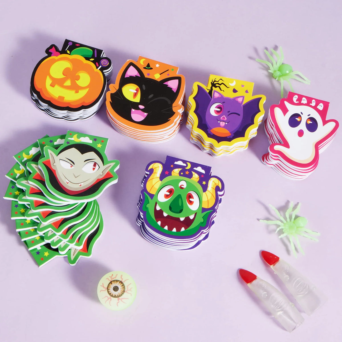 Halloween Spooky Characters Mini Notepad Set (60 Pack)