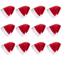 Premium Christmas Santa Hats (12-Pack)