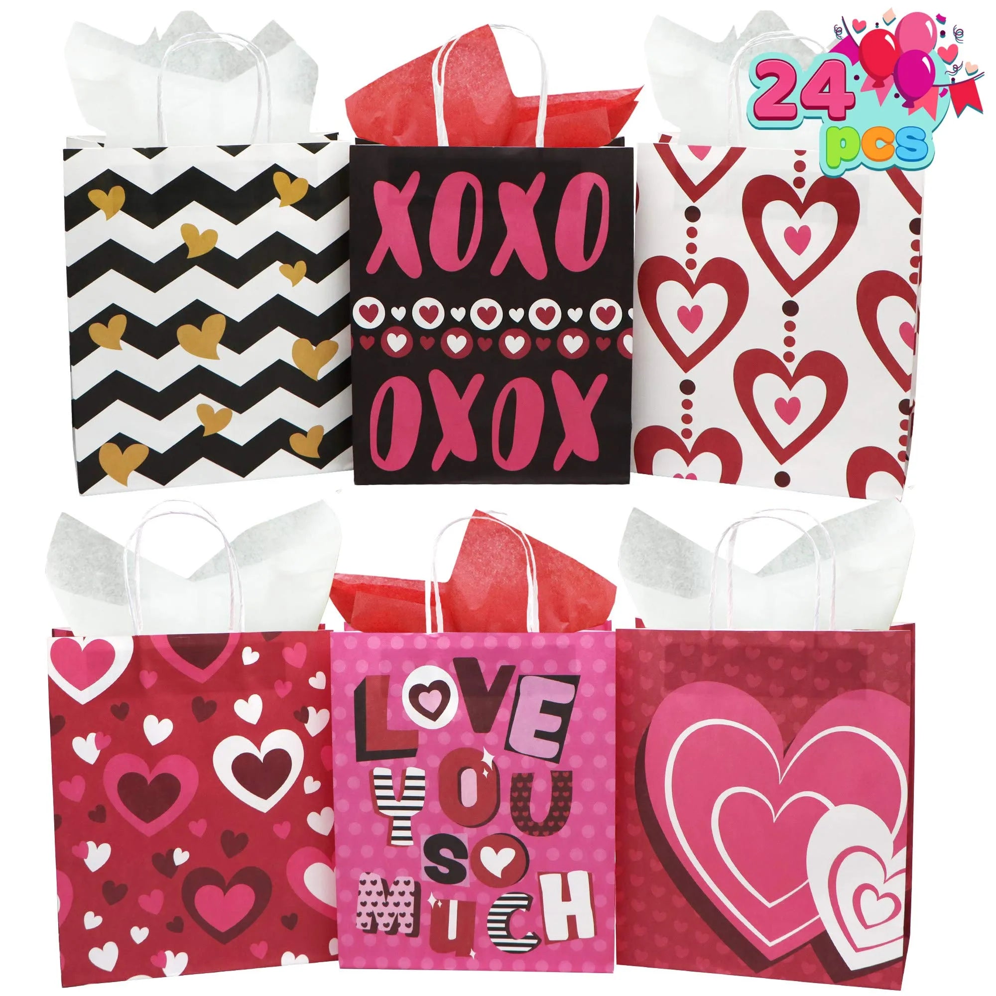 24 Valentine's Day Gift Bags