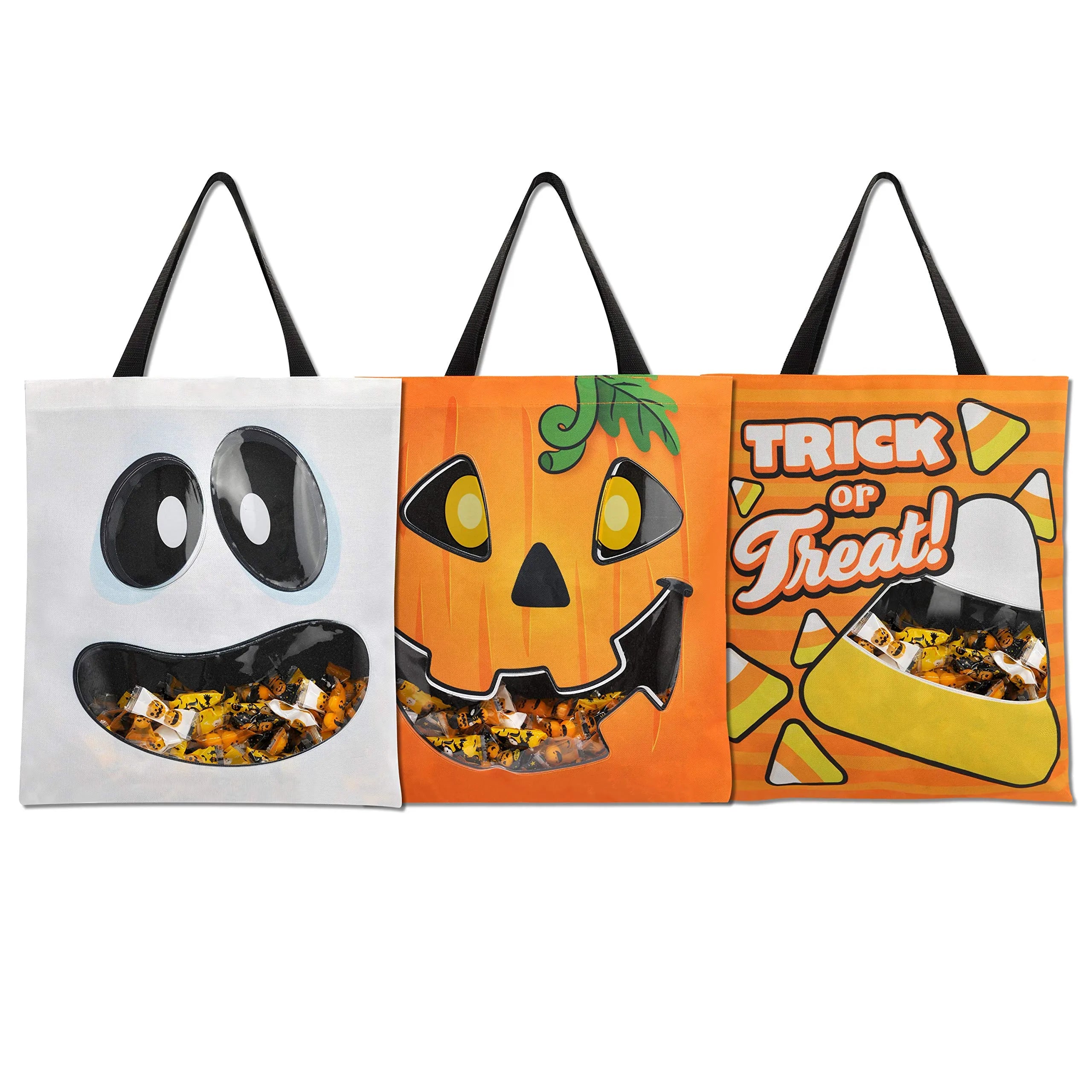 22.5" See-Through Grocery Bags, 3-Pack