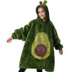 Kids' Sherpa Wearable Blanket - Avocado Shape
